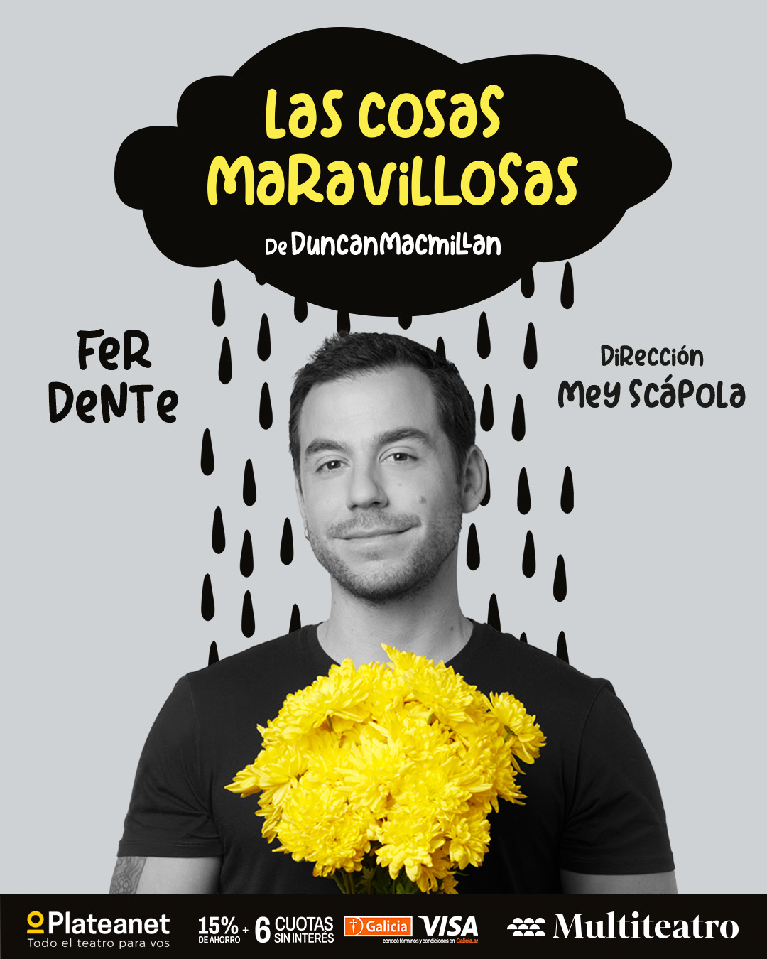 Fer Dente se suma a Las cosas maravillosas: una experiencia teatral que emociona, abraza y renueva la&nbsp;esperanza.